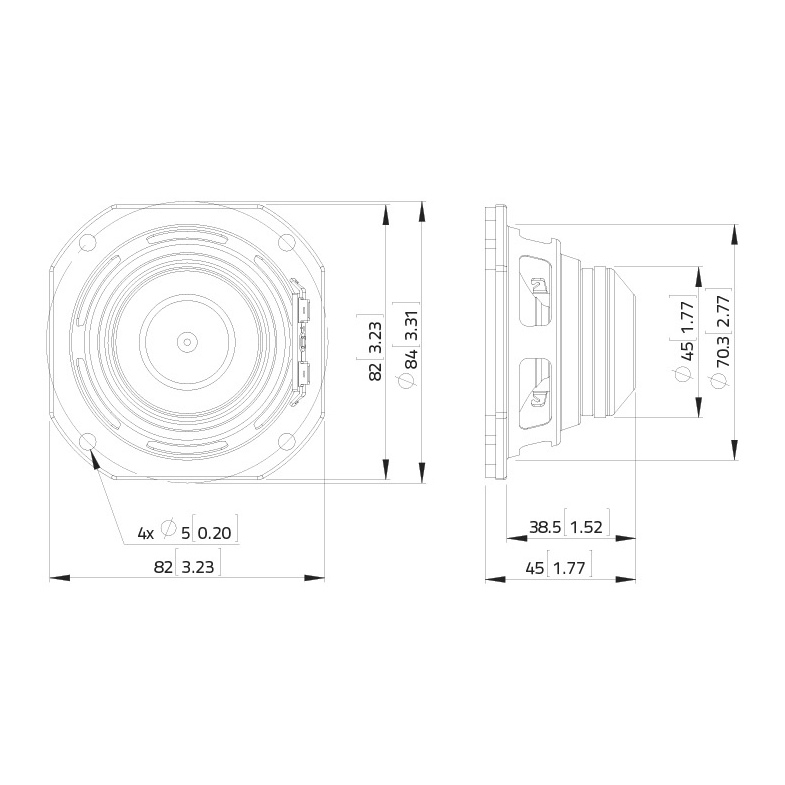 Lavoce FSN030.71 - 3 inch 30W 8 Ohm Loudspeaker