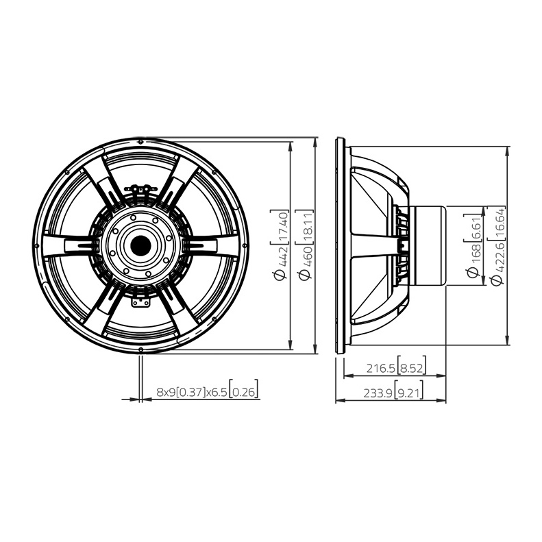 Lavoce SAN184.50 - 18 inch 1700W 4 Ohm Loudspeaker