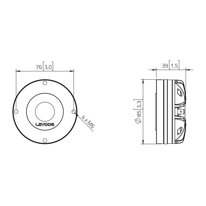 Lavoce DN10.172M - 1 inch 50W 8 Ohm Compression Driver