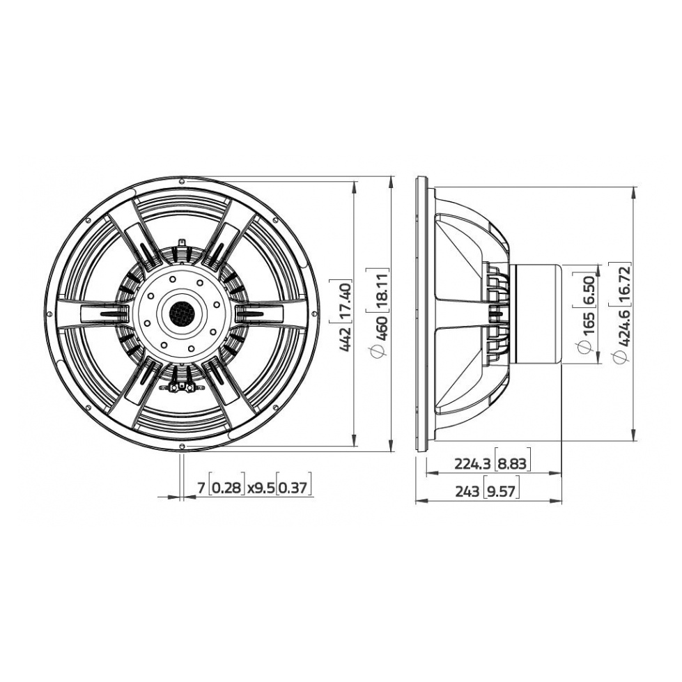 Lavoce SAN184.51 - 1700W 2 Ohm Loudspeaker