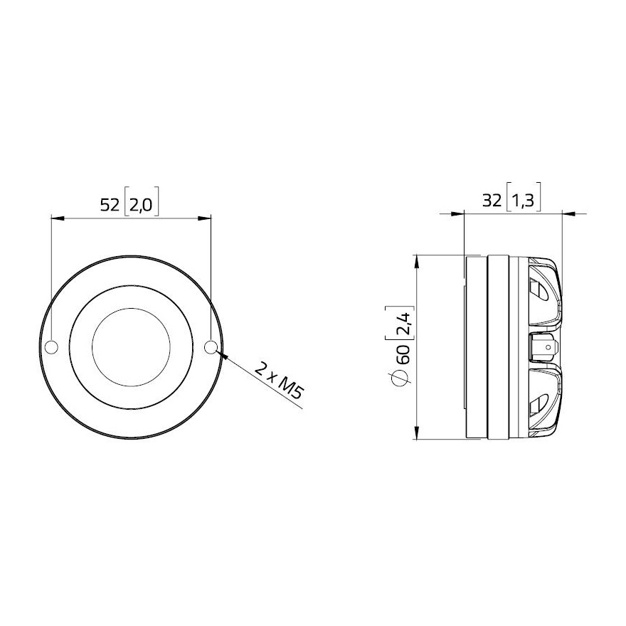 Lavoce DN10.142 - 25W 16 Ohm Compression Driver