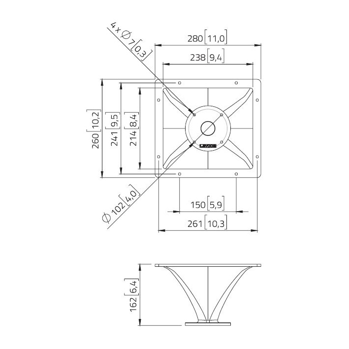 Lavoce HD1402 1.4 inch  Horn Flare 