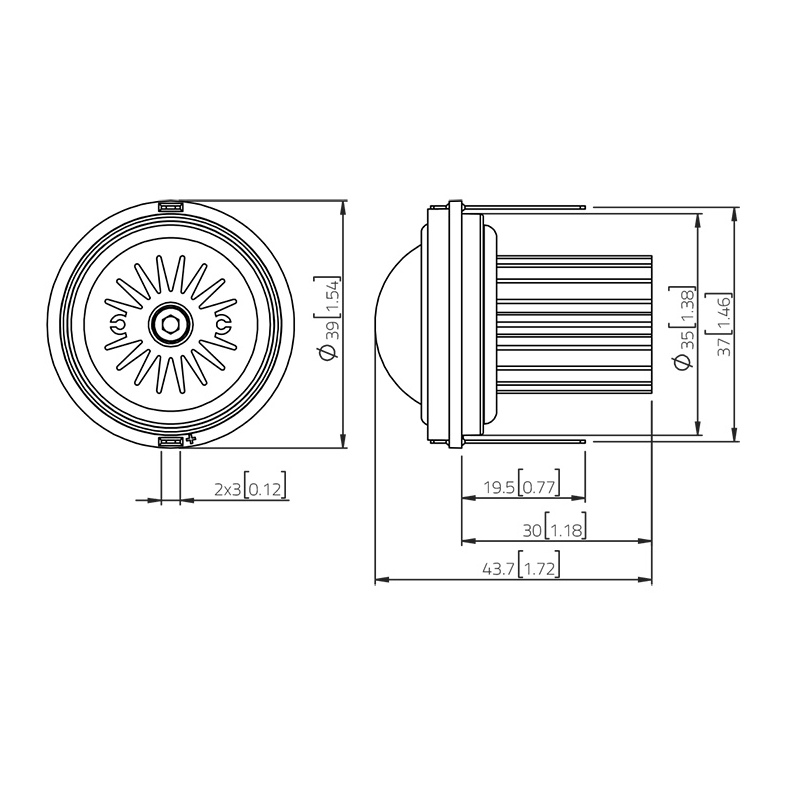 Lavoce TN101.00 1 inch Soft Dome Tweeter Driver 15W 8 Ohm