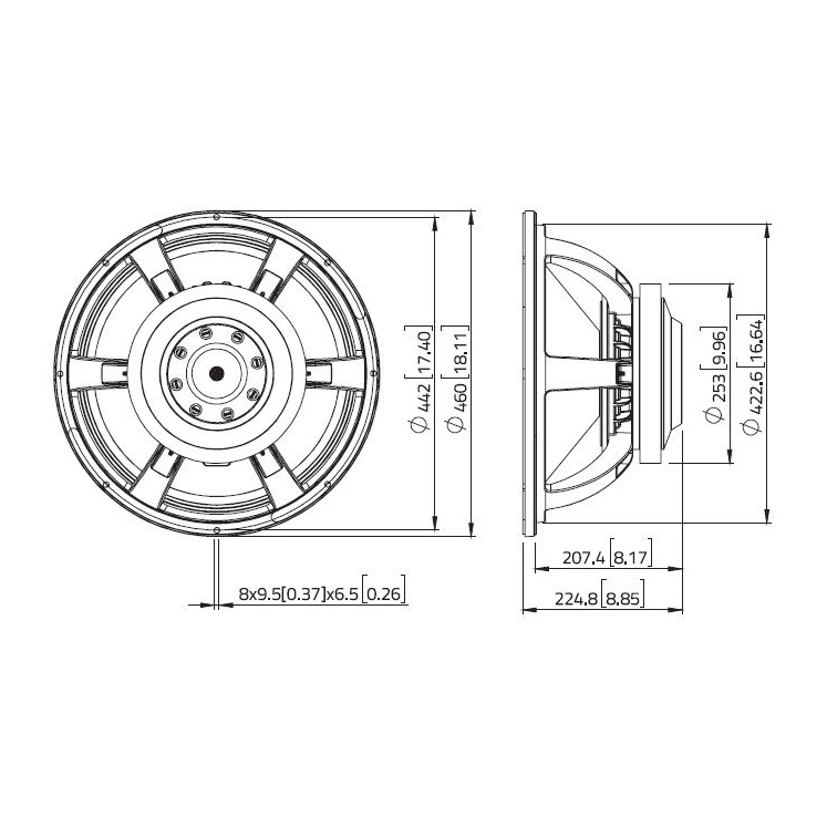 Lavoce SAF184.50 - 18 inch 1800W 4 Ohm Loudspeaker