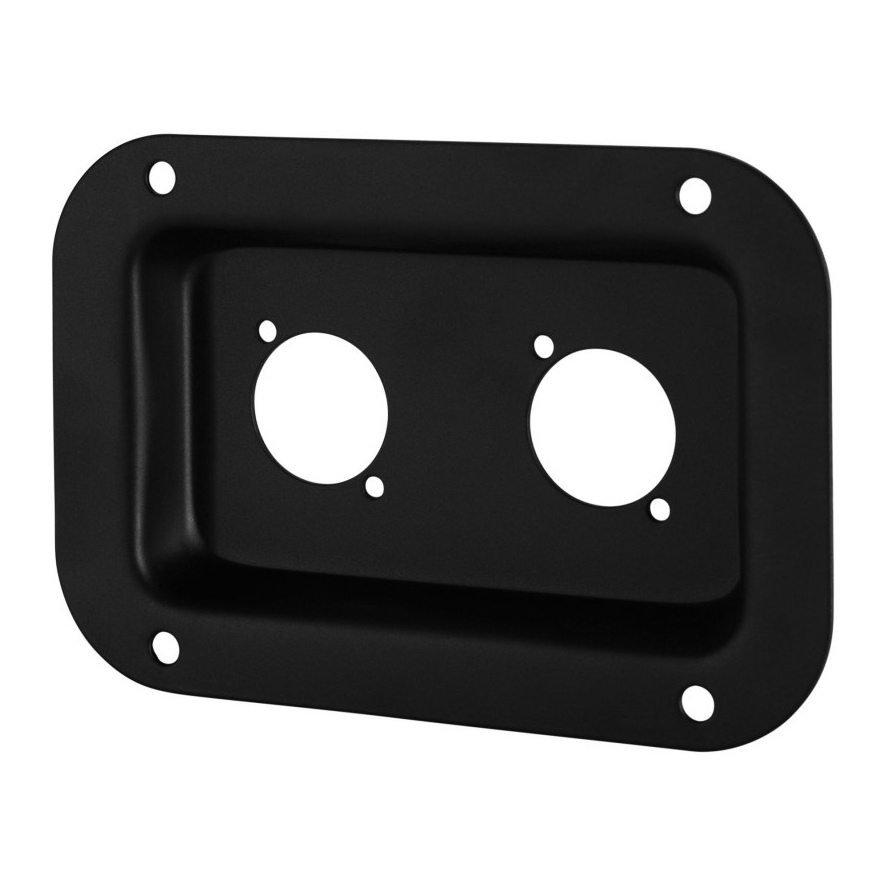 Tuff Cab Medium Dish punched for 2x Neutrik D-Series sockets (NL4)