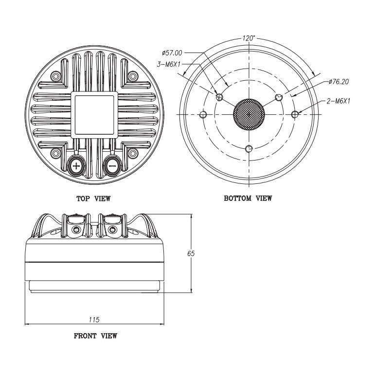P-Audio BM-D440 Mk2 1 inch Driver 8 Ohm