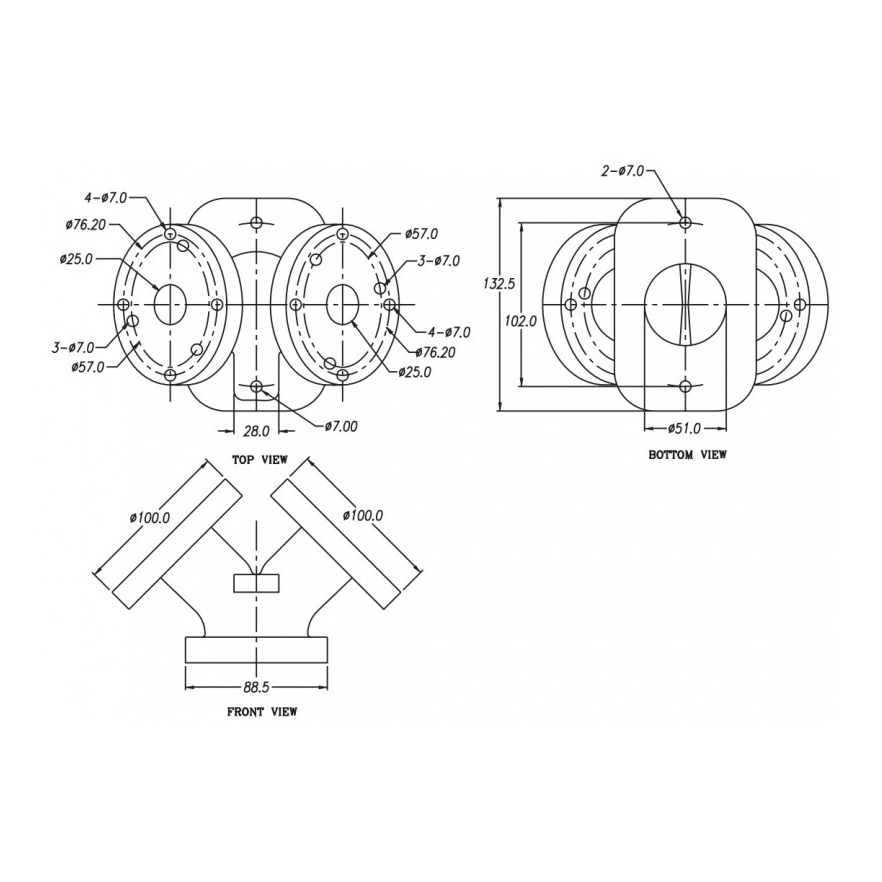 P.Audio PC-60 2-way Adaptor