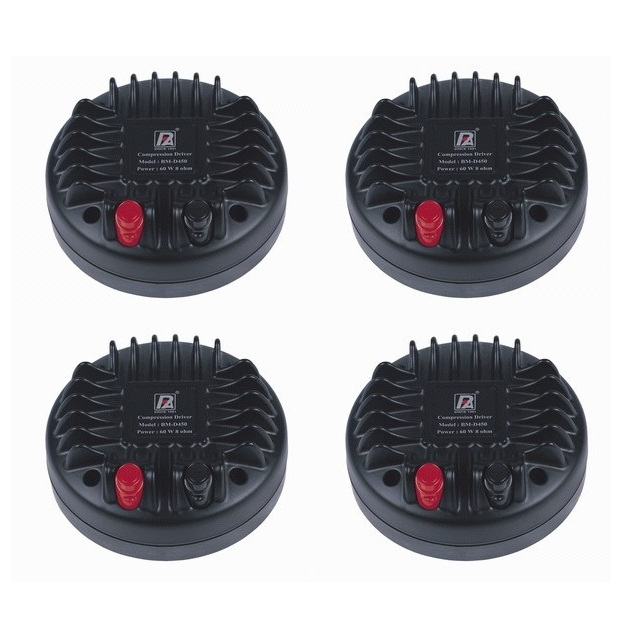 4 Pack of P-Audio BM2-D450 (BM-D450) 1 inch Compression Driver