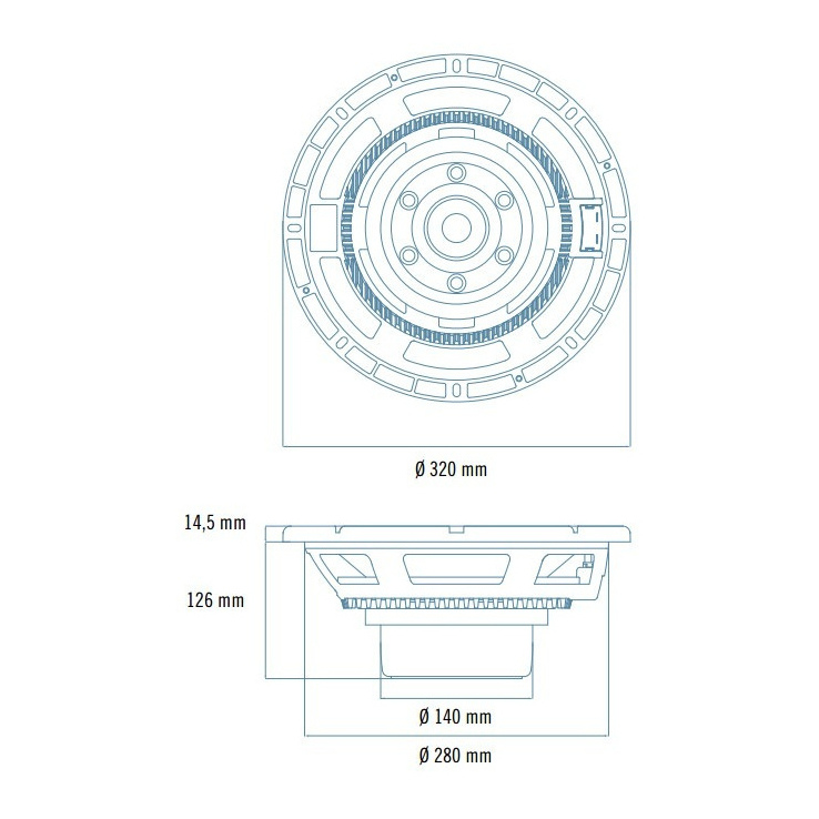 RCF MB12N405 - 12 inch 1000W 8 Ohm