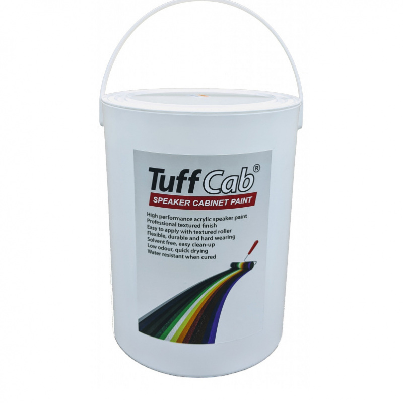 Tuff Cab Pro MATT Speaker Paint - Satin-Matt White 5Kg