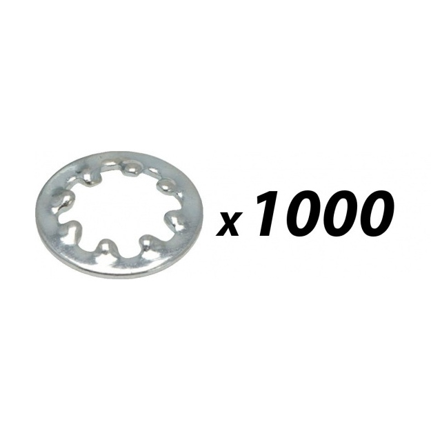 Bulk Carton of 1000 Tuff Cab M4 Internal Shakeproof Washer