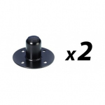 Pack of 2 Short Internal Steel Top Hat Speaker Mounting 35mm adaptor for stand