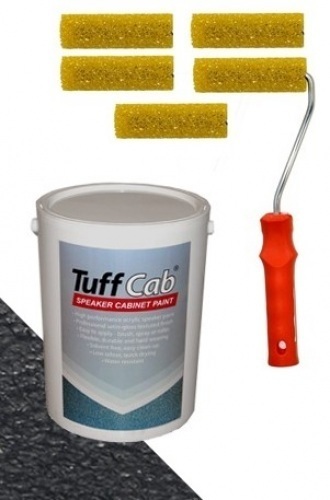 Tuff Cab Speaker Refurb Kit - 2.5kg Paint & 5 Textured Rollers