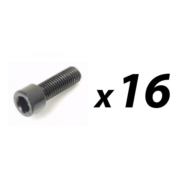 16 Pack of M8 x 40mm Allen/Hex key bolt for speakers