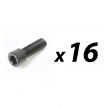 16 Pack of M8 x 40mm Allen/Hex key bolt for speakers