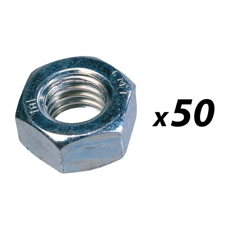 50 Pack of Tuff Cab M4 Hex Full Nut