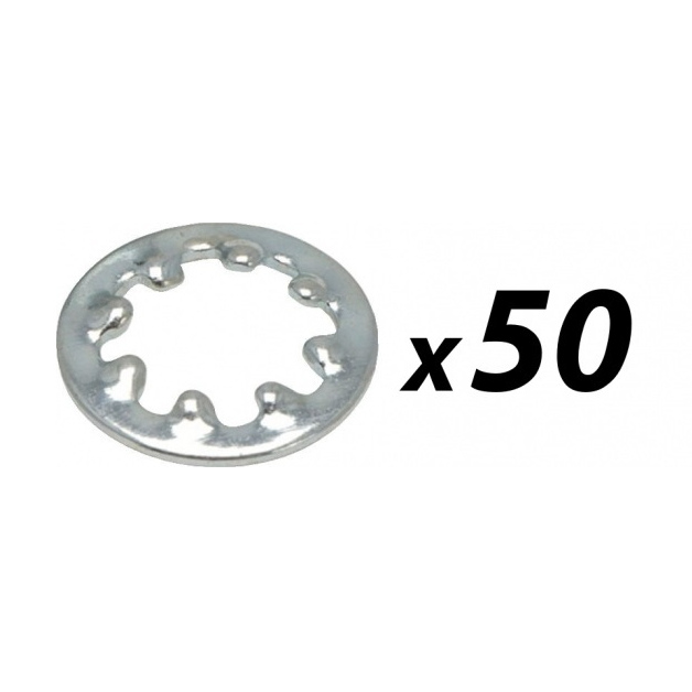 50 Pack of Tuff Cab M4 Internal Shakeproof Washer