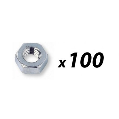 Pack of 100 Tuff Cab M6 Hex Full Nut