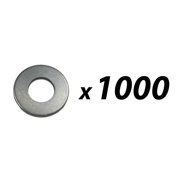 Pack of 1000 Tuff Cab M6 Washer Zinc Plated