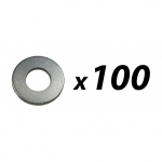 100 Pack of Tuff Cab M6 Washer Zinc Plated