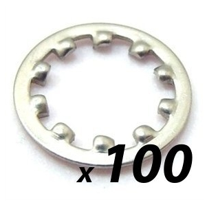 Pack of 100 Tuff Cab M8 Internal Shake Proof Washer