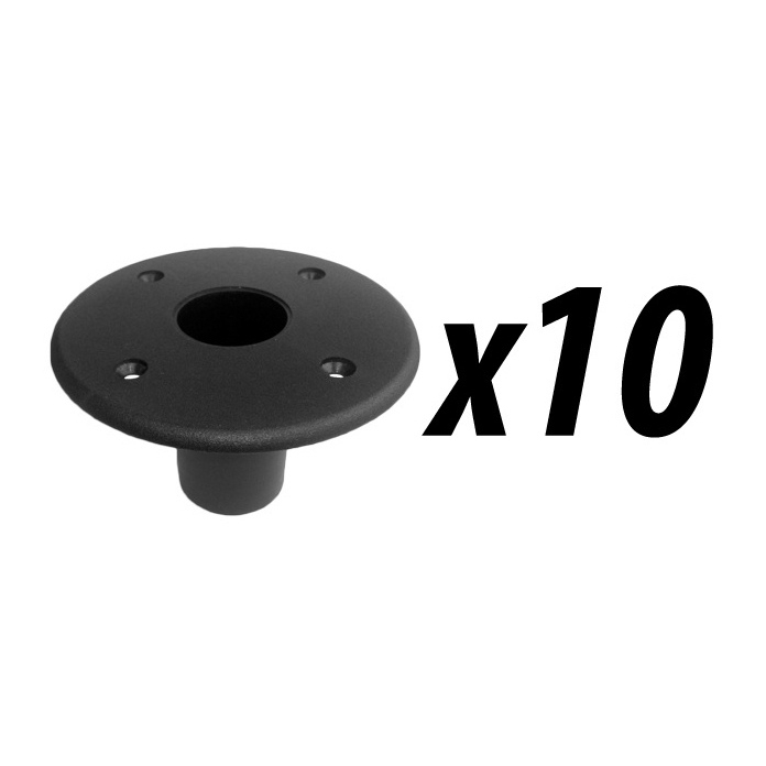 10 Pack of Tuff Cab Lightweight Nylon Top Hat Loudspeaker Mounting Adaptor