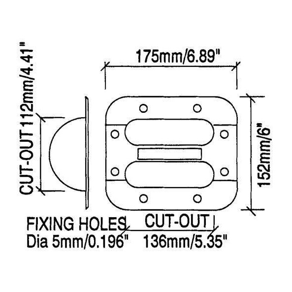 Tuff Cab Small Bar Handle with Aluminium Handle and ABS Body